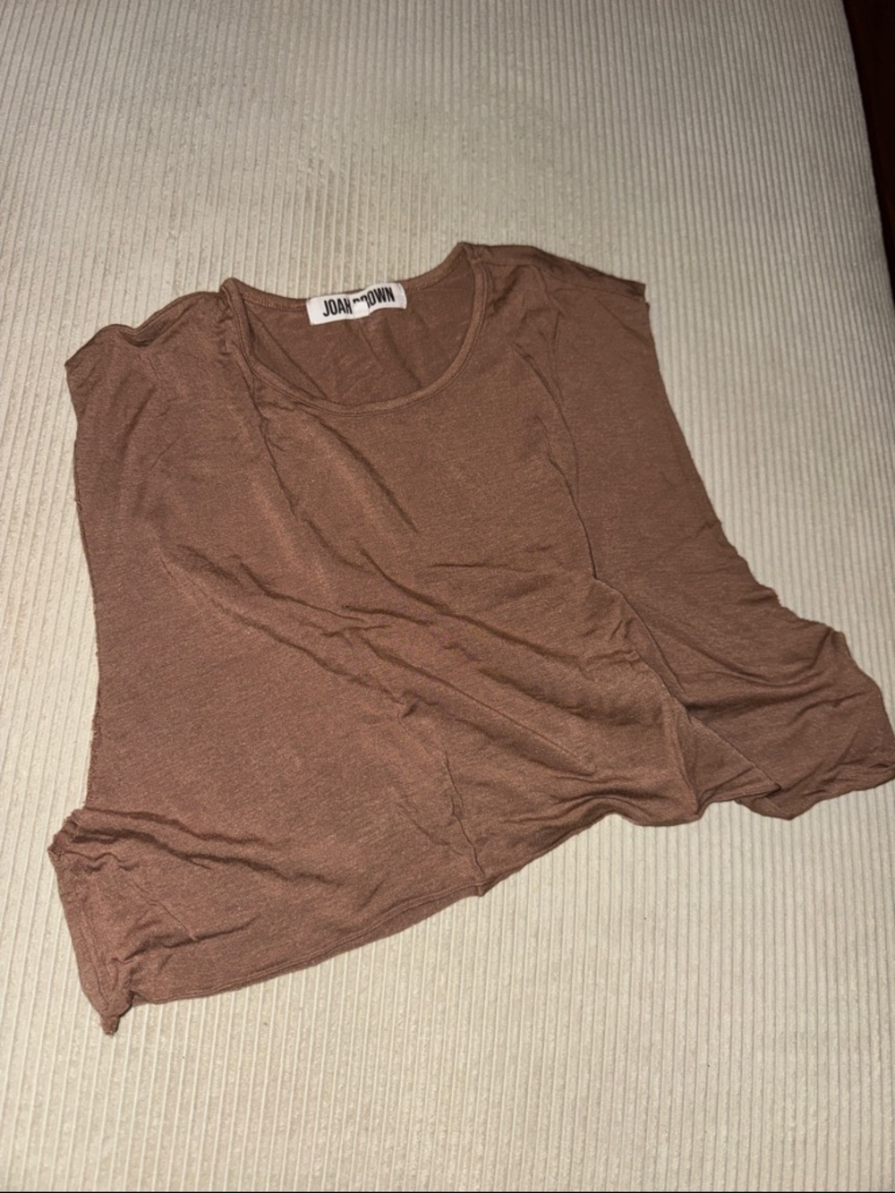 Joah Brown One Size Sleeveless Tank Top in Warm Brown